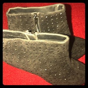 Black Studded Booties